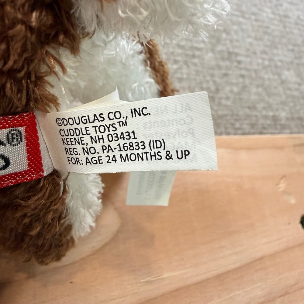 2017 Douglas Cuddle Toys Brown White cow Plush Stuffed Animal Farm 1505 7 in. - Picture 8 of 13